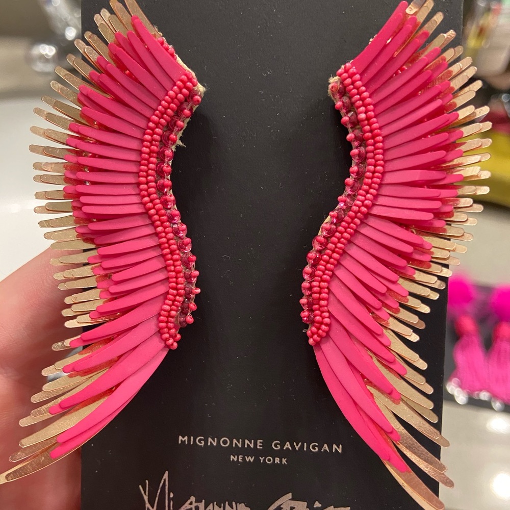 large madeline pink earrings